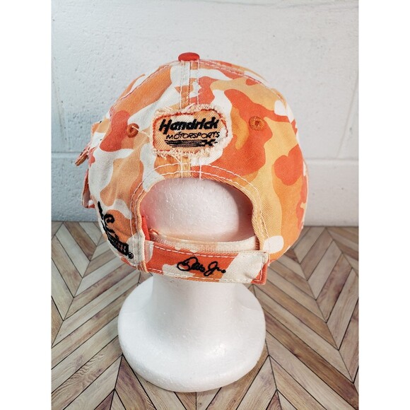 Jr Nation Womens Camo Hat Adjustable Orange White Camo Dale Earnhardt Jr - Picture 6 of 10